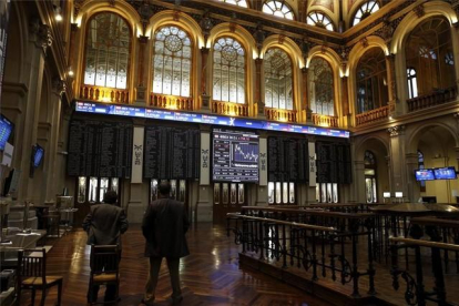 Interior de la Bolsa de Madrid.-EFE