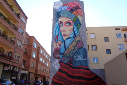 Mural en el barrio de Santa Catalina en Aranda de Duero. FB BARRIO SANTA CATALINA