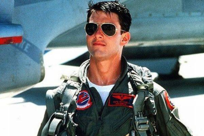 Tom Cruise, como teniente Mawerick, en 'Top Gun', el taquillazo de 1986.-