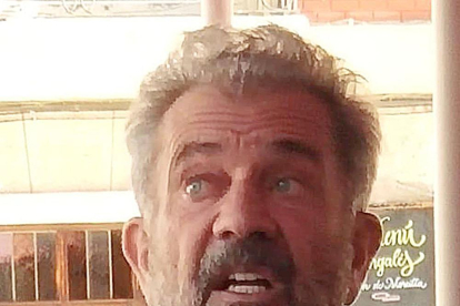 Mel Gibson, durante su visita a Burgos.-ECB