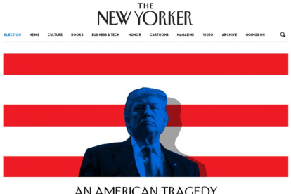 Portada del 'The New Yorker' tras la victoria de Donald Trump: 'Una tragedia americana'.-