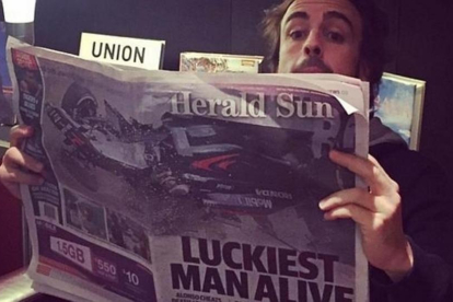 Fernando Alonso bromea sobre lo ocurrido en las redes sociales-