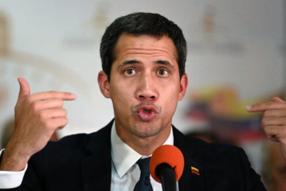 Juan Guaidó, el autoproclamado presidente interino de Venezuela.-AFP