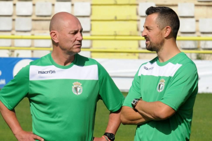 Fede Castaños y David González coincidieron en el organigrama técnico del Burgos CF.-ISRAEL L. MURILLO