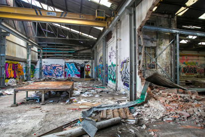 Interior actual de la fábrica de Mifer la en carretera de Arcos. FOTOS: © ECB/ TOMÁS ALONSO