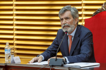El presidente del Tribunal Supremo (TS) y del Consejo General del Poder Judicial (CGPJ), Carlos Lesmes