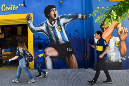 Una imagen de La Bombonera.-AFP