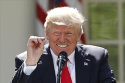 Trump anuncia ayer la rupturacon el Acuerdo de París.-REUTERS / KEVIN LAMARQUE