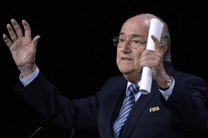 Josep Blatter, en Zúrich.-Foto:   AP / WALTER BIERI