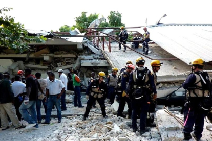 Víctimas del terremoto de Haiti. USAID