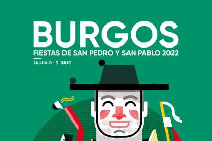 Cartel de las fiestas de Burgos 2022.