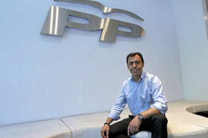 Martínez-Maíllo en la sede del PP en la calle Génova donde ya comenzó a ejercer como número tres-Raquel P. Vieco