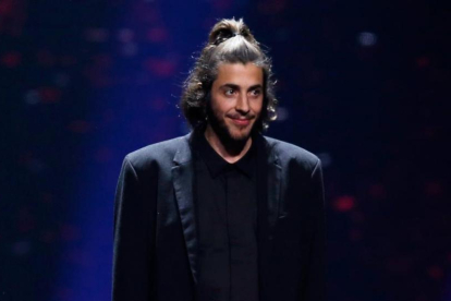 El cantante Salvador Sobral, en su actuación en Eurovisión, el pasado mayo en Kiev.-MICHAEL CAMPANELLA