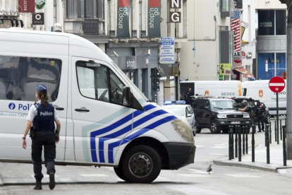Miembros de las fuerzas especiales de seguridad belgas, en el centro de Bruselas.-EFE / ARCHIVO