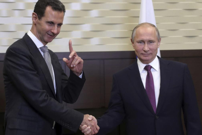 Reunión Putin y Asad en diciembre del 2017-AP