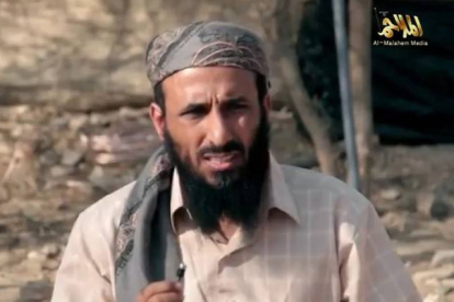 El líder de Al Qaeda en la Península Arábiga, Nasir al Wuhayshi.-Foto:   AL-MALAHEM MEDIA / AFP