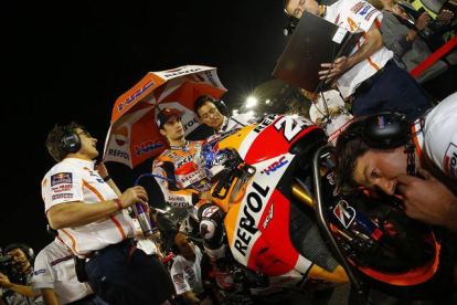 Dani Pedrosa este domingo en la parrilla de Catar.-JAIME OLIVARES / MOTOGP