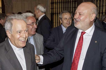 Juanjo García a la salida del acto institucional celebrado ayer en la Catedral de Burgos.-SANTI OTERO