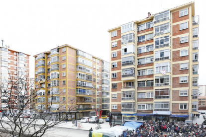 Imagen de una concentración en enero de 2014 junto a las obras del bulevar.-ISRAEL L. MURILLO