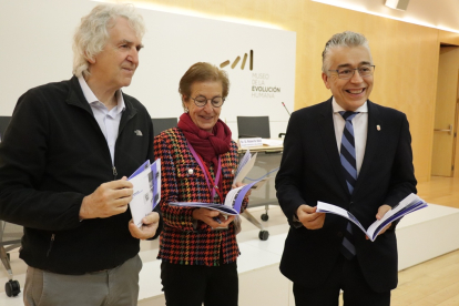 Arsuaga, Martín y Saiz fueron los encargado de la presentación. ECB