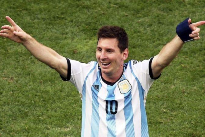 Leo Messi, con la selección argentina.-EFE / FERNANDO BIZERRA JR