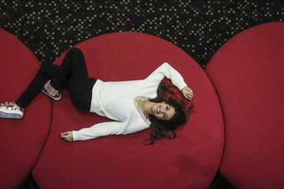 Ana Guerra, el miércoles, 12, en el Hotel Barceló Sants, de Barcelona.-DANNY CAMINAL