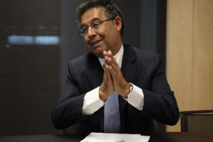 Josep Maria Bartomeu, presidente del Barça.-JULIO CARBÓ