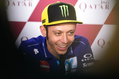 Rossi, en rueda de prensa hoy en Catar-ALEJANDRO CERESUELA