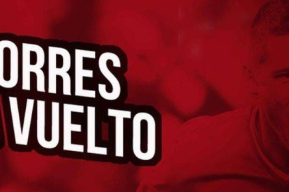 Fotografía con la que el Atlético da la bienvenida a Torres en su página web.-Foto: ATLÉTICO DE MADRID