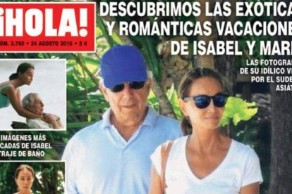Mario Vargas Llosa e Isabel Preysler, en la portada del ¡Hola!.-EL PERIÓDICO