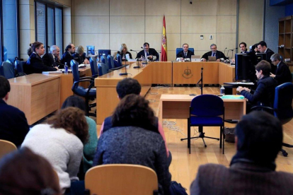 Vista de apelación de la sentencia del caso Alsasua en la Audiencia Nacional, este miércoles.-EFE