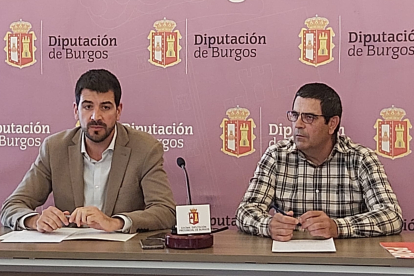 David Jurado y Javier Lezcano, diputados provinciales del PSOE en Burgos. ECB
