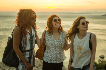 Las protagonistas de la película 'Ibiza', en una imagen del filme rodado en Croacia