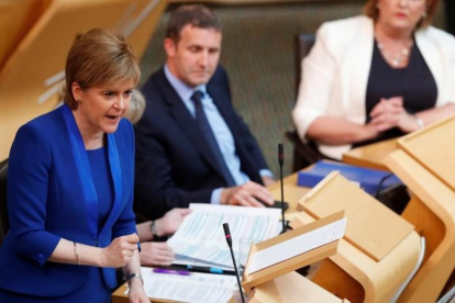 La primera ministra escocesa, Niocola Sturgeon.-RUSSELL CHEYNE