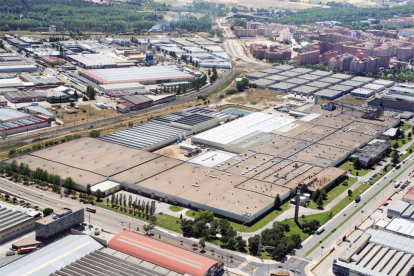 Vista aérea de las instalaciones de Bridgestone en Gamonal.-ECB