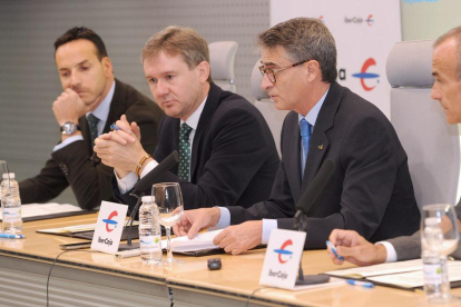 Félix Sáncho, Javier Lacalle, Emilio de Domingo y Jesús Les.-ISRAEL L. MURILLO