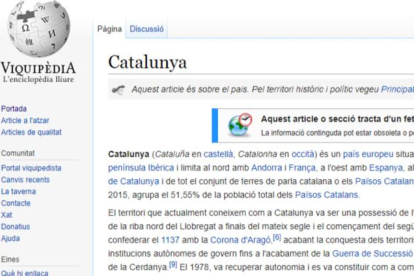 Alegrías en el parc de la ciutadella tras la proclamación de la independencia de Cataluña.-FERRAN NADEU