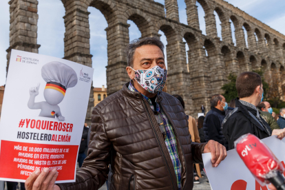Protestas de la hostelería en Segovia, en una imagen de archivo. ICAL