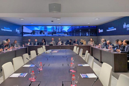 La reunión del último Consejo Industrial de FAE se celebró ayer en la Universidad de Burgos.-ECB