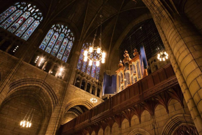 Bóvedas de la iglesia de San Juan Divino, en Nueva York, obra del arquitecto Rafael Guastavino, que aparece en el documental premiado de 'Imprescindibles'.-