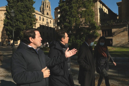 El presidente de la Junta de Castilla y León, Alfonso Fernández Mañueco, se reunió en Salamanca con el vicepresidente de la Comisión Europea, Margaritis Schinas. ECB
