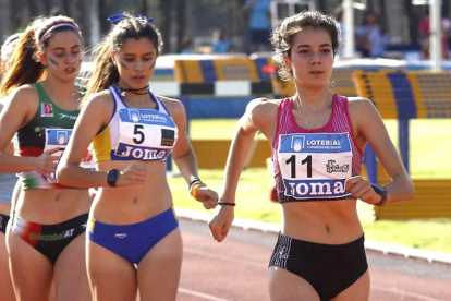 Marina Peña durante una competición en San Amaro.-SANTI OTERO