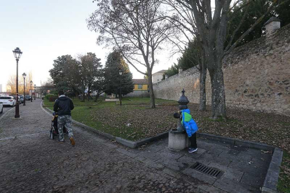Zona ajardinada en el parque de Alfonso VIII, en la calle del mismo nombre, junto a las Huelgas.-RAÚL G. OCHOA