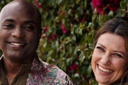Shaman Durek y la princesa Marta Luisa de Noruega.-INSTAGRAM