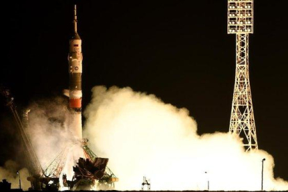 La nave rusa Soyuz.-KIRILL KUDRYAVRSEV (AFP)