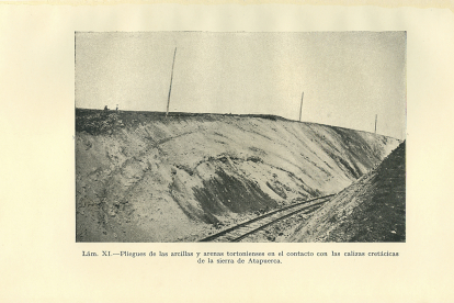 Imagen de la Trinchera donde José Royo y Gómez identifica rellenos en 1926. GEE
