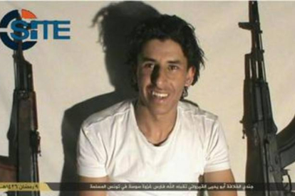 El joven presunto autor de la masacre, que el Estado Islámico identifica como Abú Yahya Al Kairouani.-