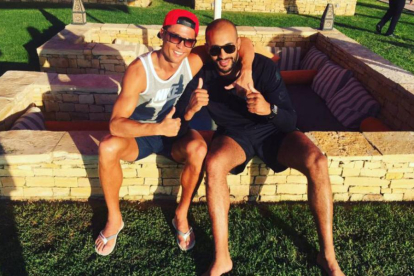 Cristiano Ronaldo, con su amigo marroquí Badr Hari.-EL PERIÓDICO