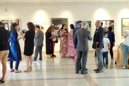 La inauguración de ‘One more day in life’ en el Centro Ismailí de Lisboa tuvo lugar el viernes 13 de julio.-Ali de Unzaga