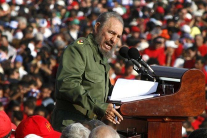 Fidel Castro, el 1 de mayo del 2006 en La Habana.-Javier Galeano
